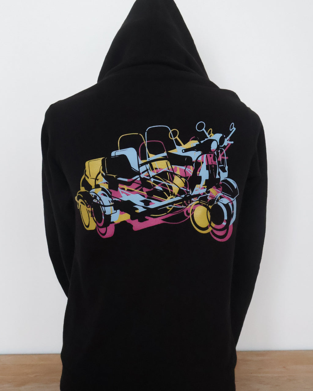 Sidecar Black Zip Hoodie back