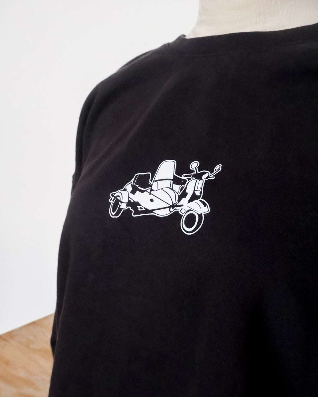 Sidecar Black Sweatshirt graphic detail