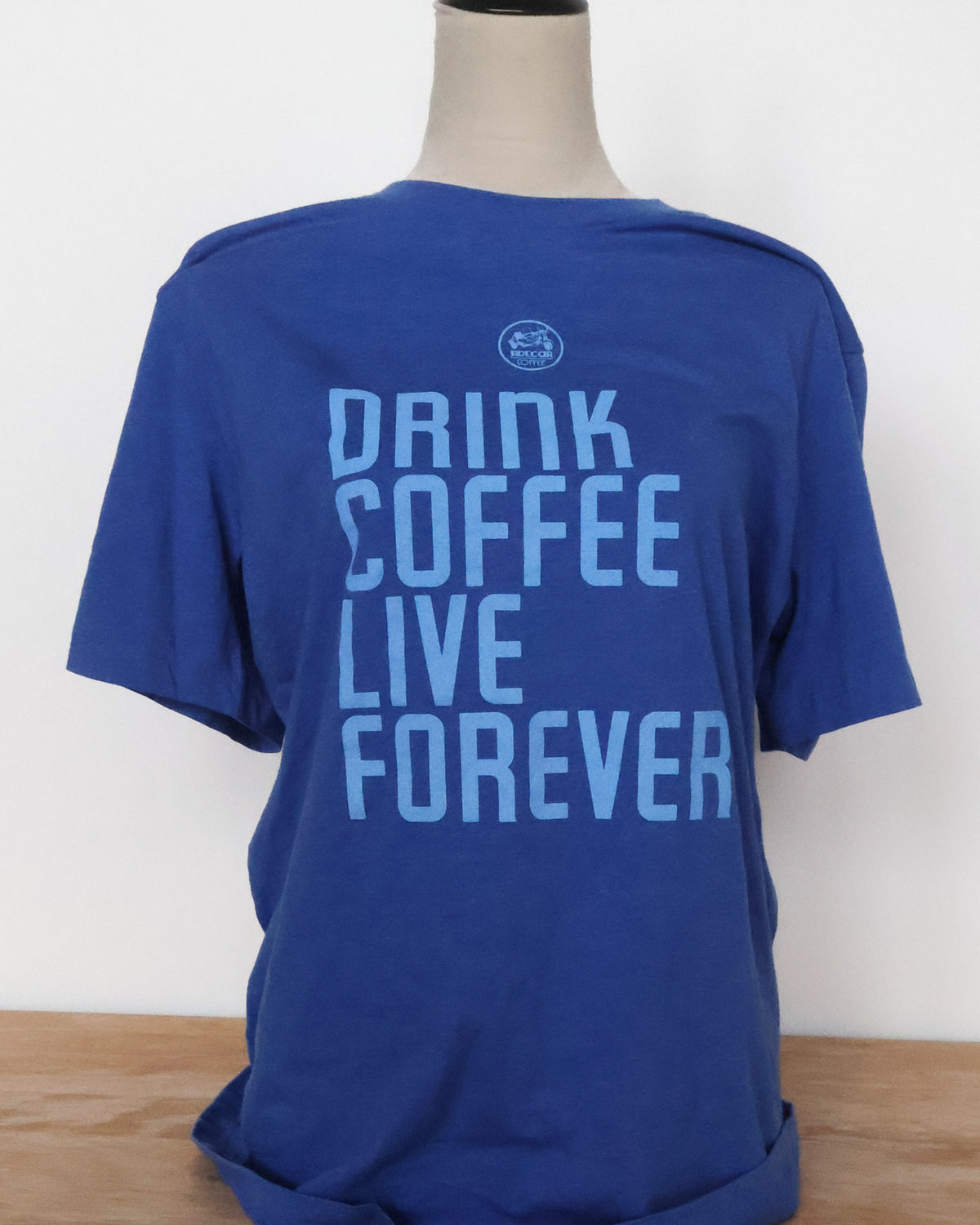 Sidecar Blue Drink Coffee Tee front