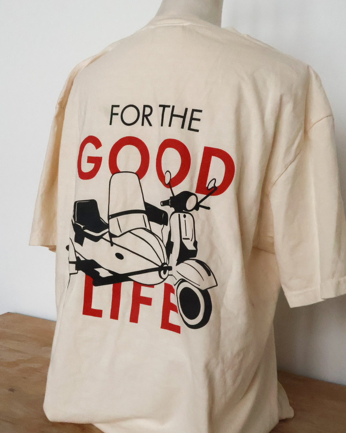Sidecar Cream Tee back